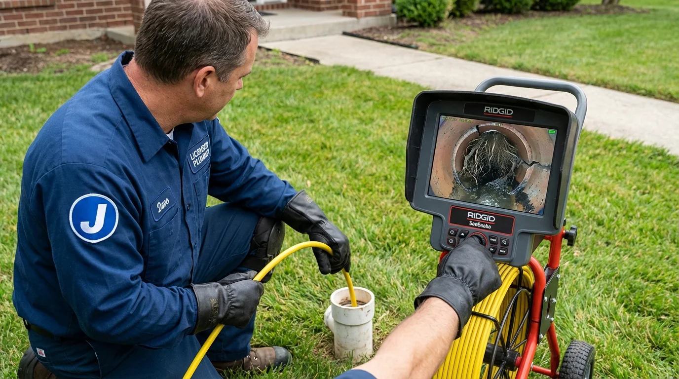 Sewer camera inspection being performed by Johns Plumbing LLC in Elko